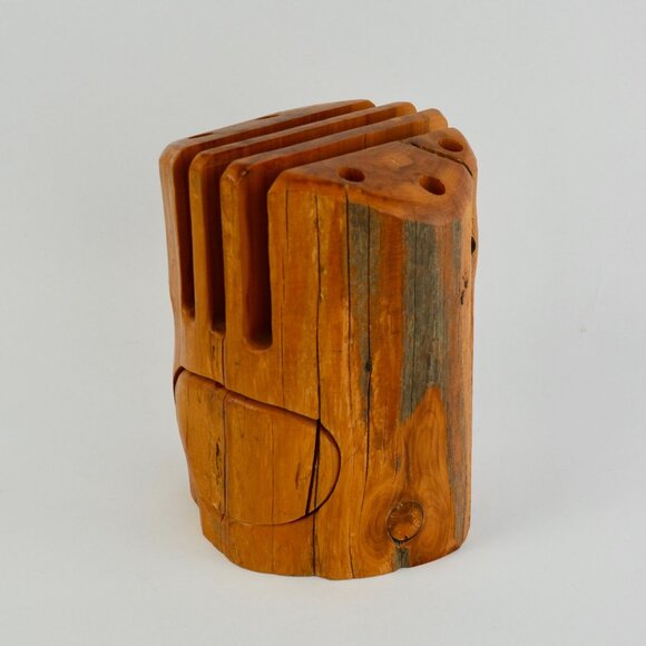 Richard Rothbard Natural Tree Wood Desk Organizer - Picture 2 of 8